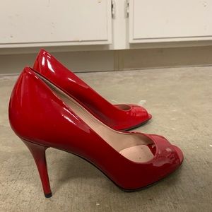 Stuart Weitzman candy red hot heels!